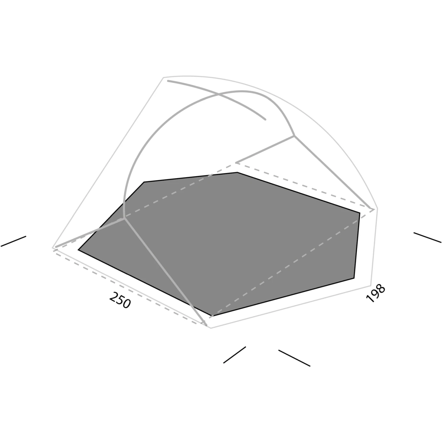 Exped Lyra II Extreme Footprint - Moraine 1 Exped Lyra II Extreme Footprint - Moraine