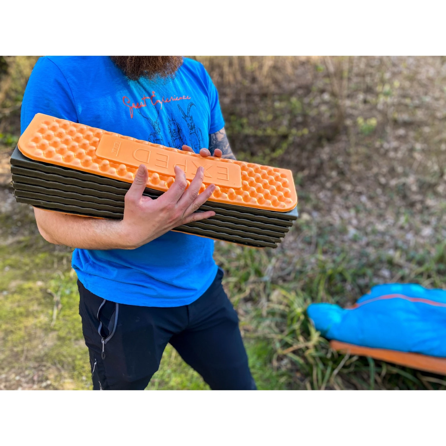 Exped FlexMat Isolatiemat - M - Charcoal Grey/orange 4 Exped FlexMat Isolatiemat - M - Charcoal Grey/orange - Afbeelding 4