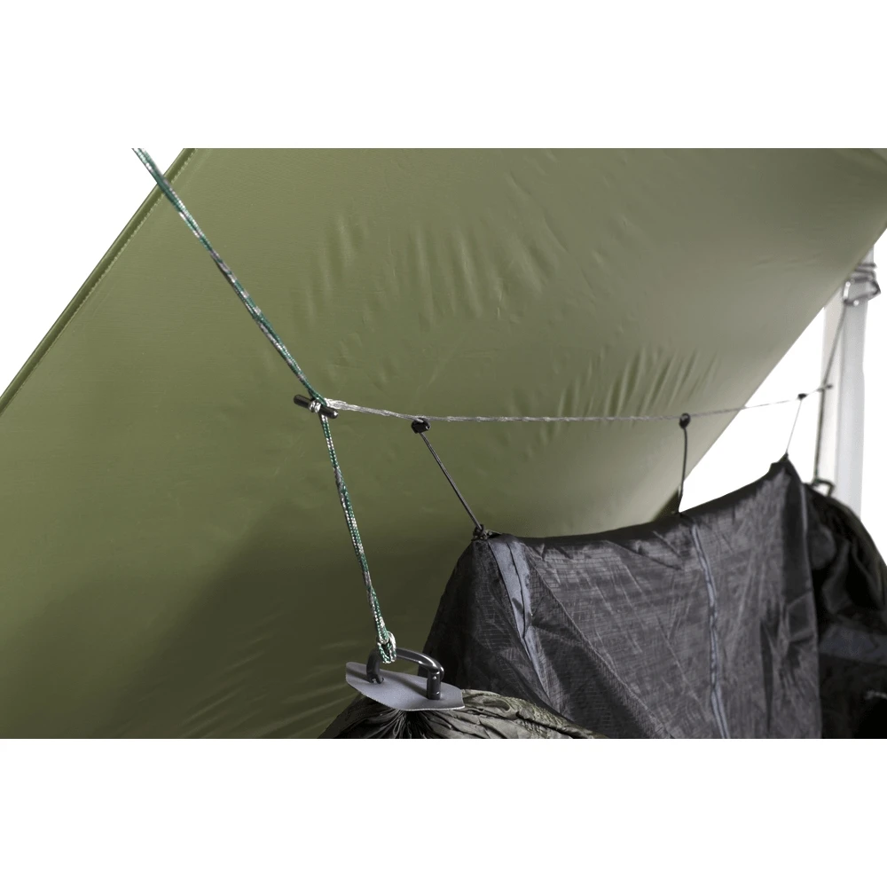 Exped Scout Hammock Combi UL - Hangmat + Tarp - Olive Grey 2 Exped Scout Hammock Combi UL - Hangmat + Tarp - Olive Grey - Afbeelding 2
